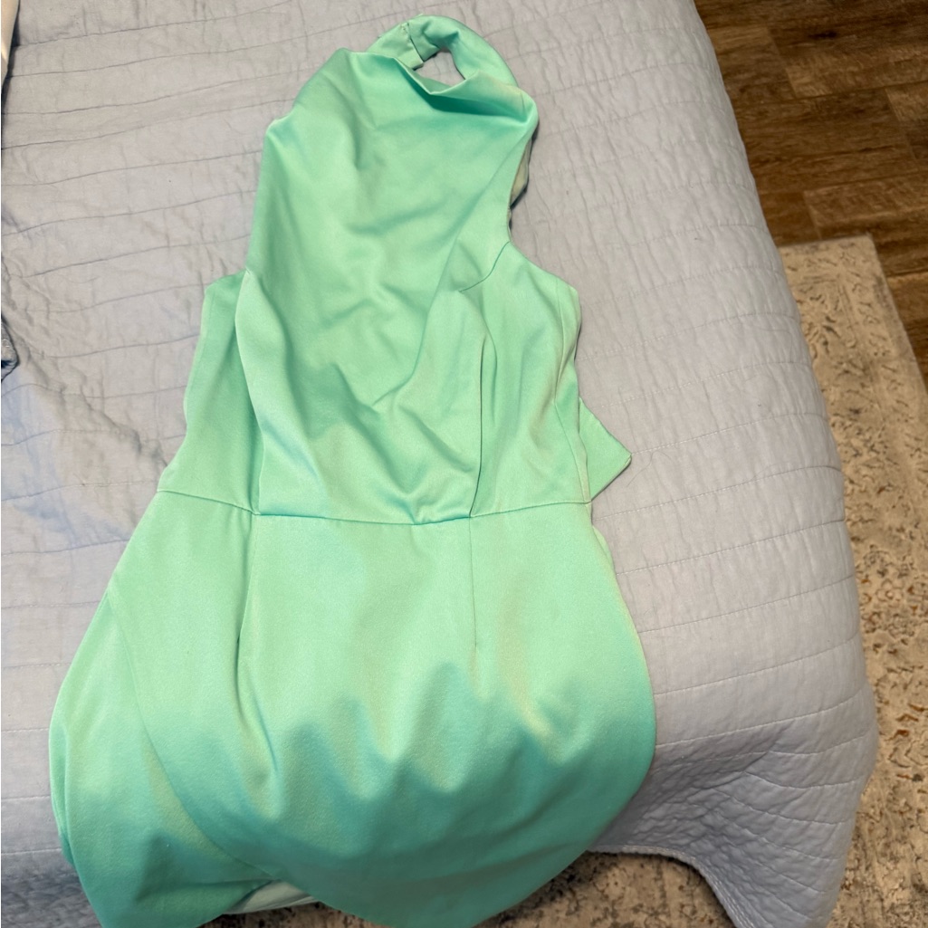 Elliatt Camo Dress In Mint Green